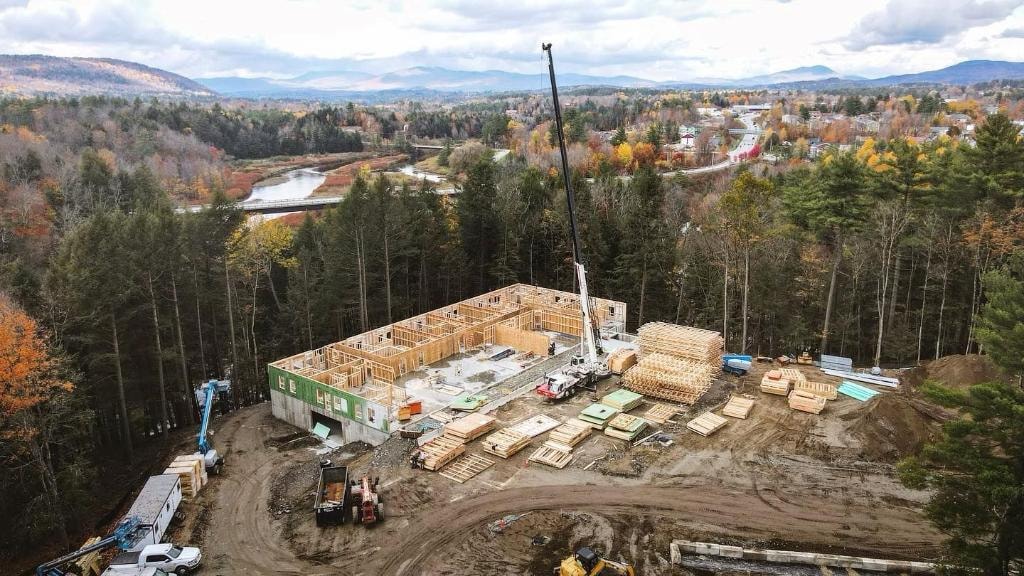Mink Development aerial construction site